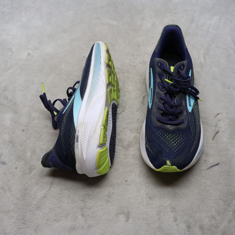 Brooks Mens 10.5D Running Shoes Blue Ghost 17 Lightweight Mesh Cushioned READ - Picture 1 of 16